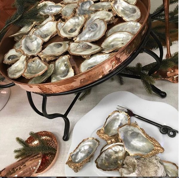 Round Hammered Copper Oyster Tray - Your Western Decor