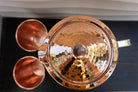 Hammered copper pitcher and cups - Your Western Decor