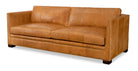 Hampton Manor Leather Sofa front - Your Western Decor