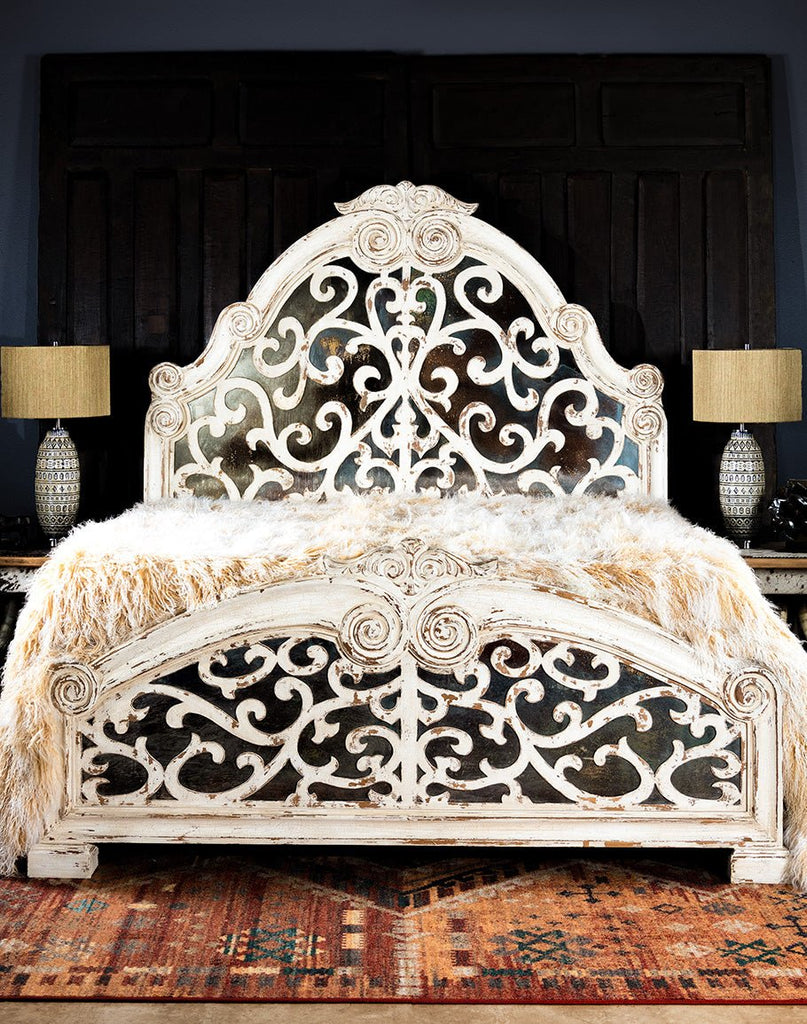 Rustic Handcrafted Fiona King Bed - Your Western Decor