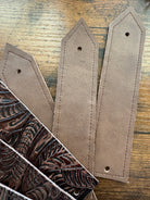 Custom made embossed leather western napkin rings - Your Western Decor