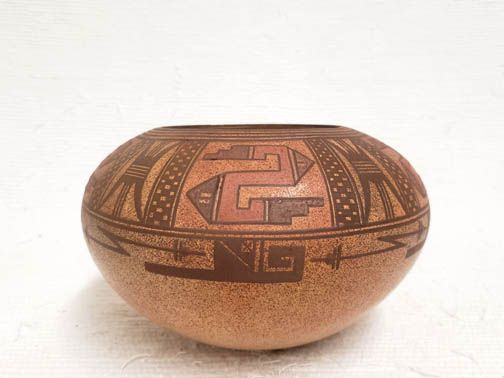 Large Handmade Hopi Symbols Pot - Your Western Decor