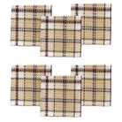 6-pc harvest plaid waffle weave dish cloths - Your Western Decor
