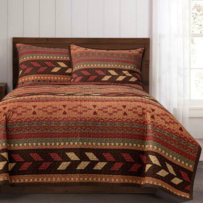 Hayden Creek Reversible Southwestern Quilt Set - Your Western Decor