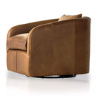 Brown Heirloom Sienna Leather Swivel Chair - Your Western Decor