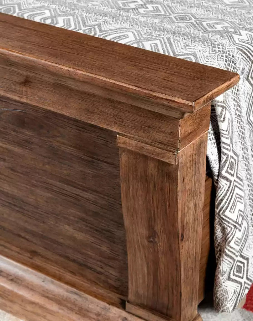 American made Hickory Corbel Bed - You Western Decor