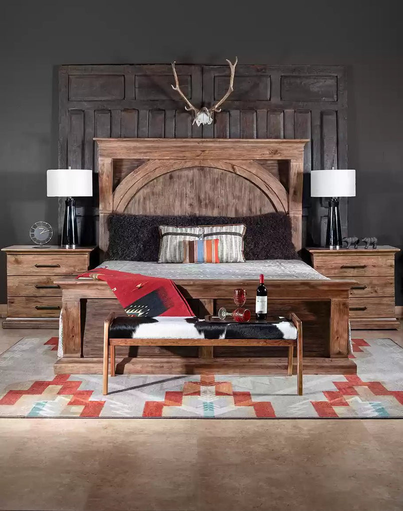 American made Hickory Corbel Bed room setting - You Western Decor