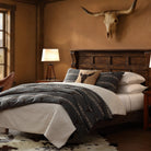 High Plains Grey Western Bedding in Western Bedroom - Your Western Decor