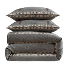 High Plains Western Bedding in greys folded - Your Western Decor