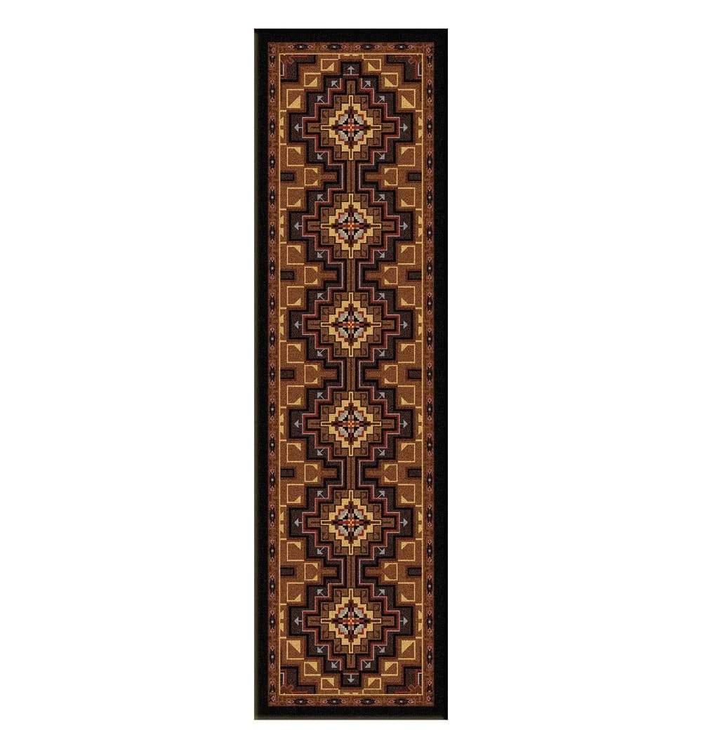 Modern Southwestern High Rez Earth Floor Runner made in the USA - Your Western Decor