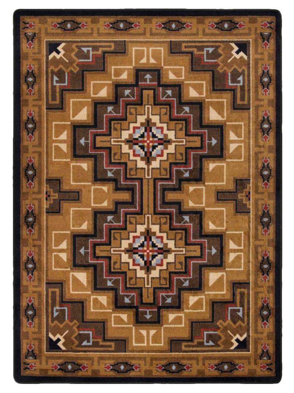 Modern Southwestern High Rez Earth Area Rug made in the USA - Your Western Decor