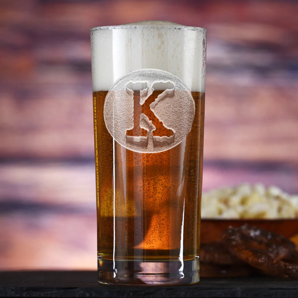 Custom Logo Deep Carved Highball Glasses made in the USA - Your Western Decor
