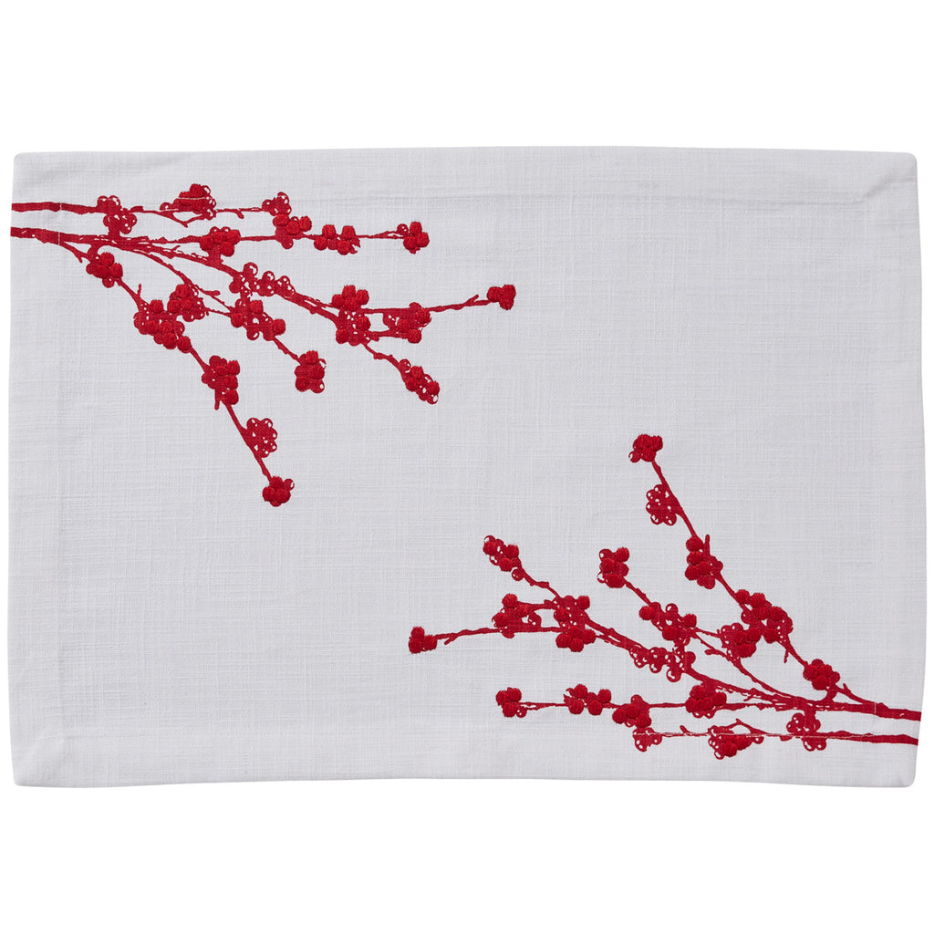 Holly Berries Christmas Placemats - Your Western Decor