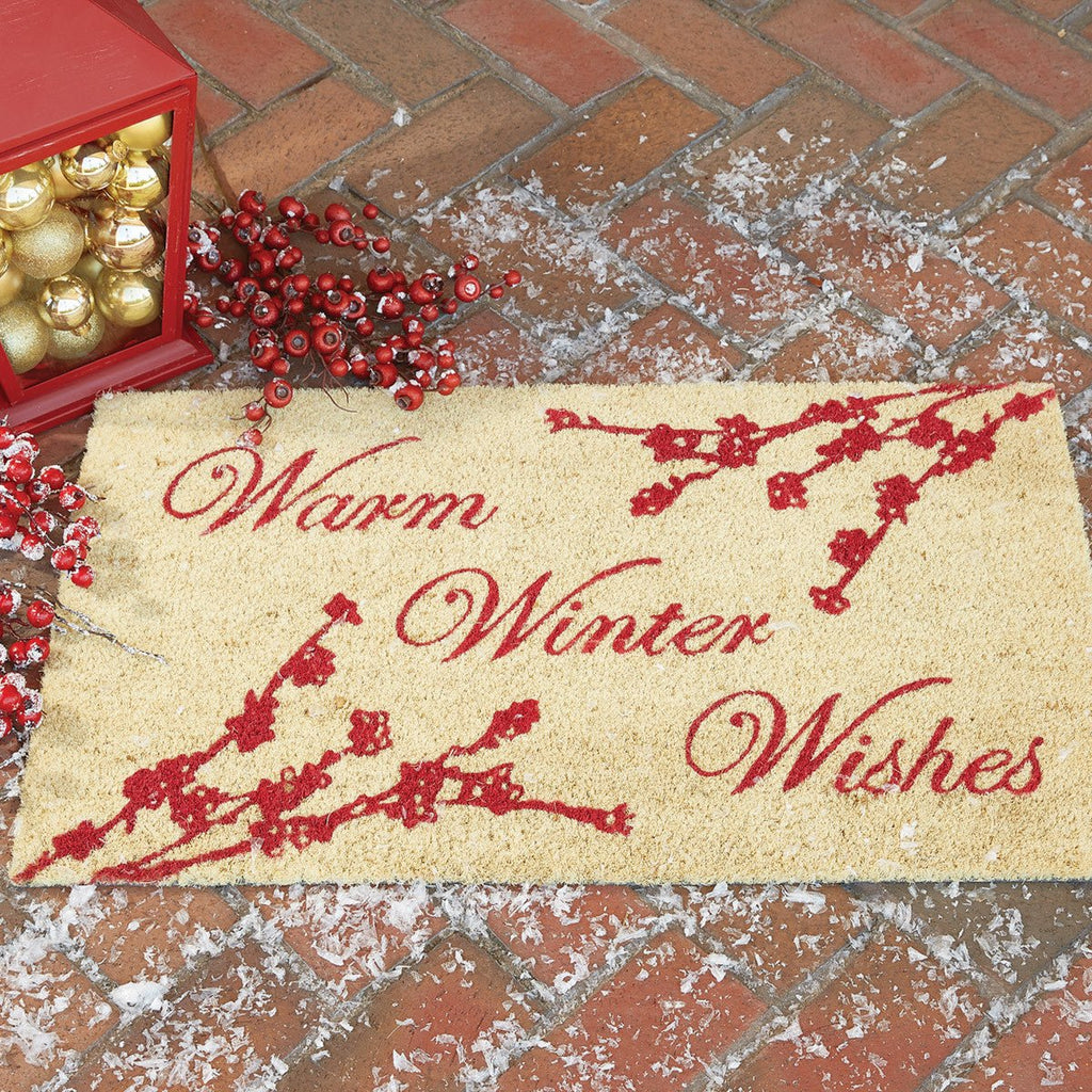 Holly Berries Christmas Doormat - Your Western Decor