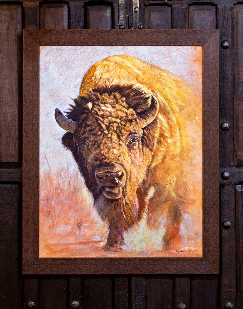 Home On the Range Buffalo Framed Art - American Art - Your Western Decor