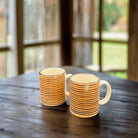 Terra cotta and black Horizon 2-pc mug set made in the USA - Your Western Decor