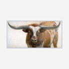 Horns Up Canvas Longhorn Art by David Frederick Riley - Your Western Decor