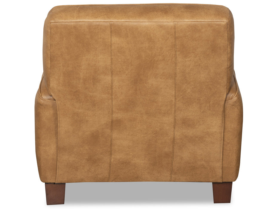 Houk tan leather recliner back - Your Western Decor