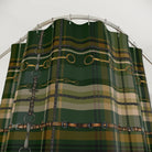 Snaffle bit green plaid shower curtain - Your Western Decor