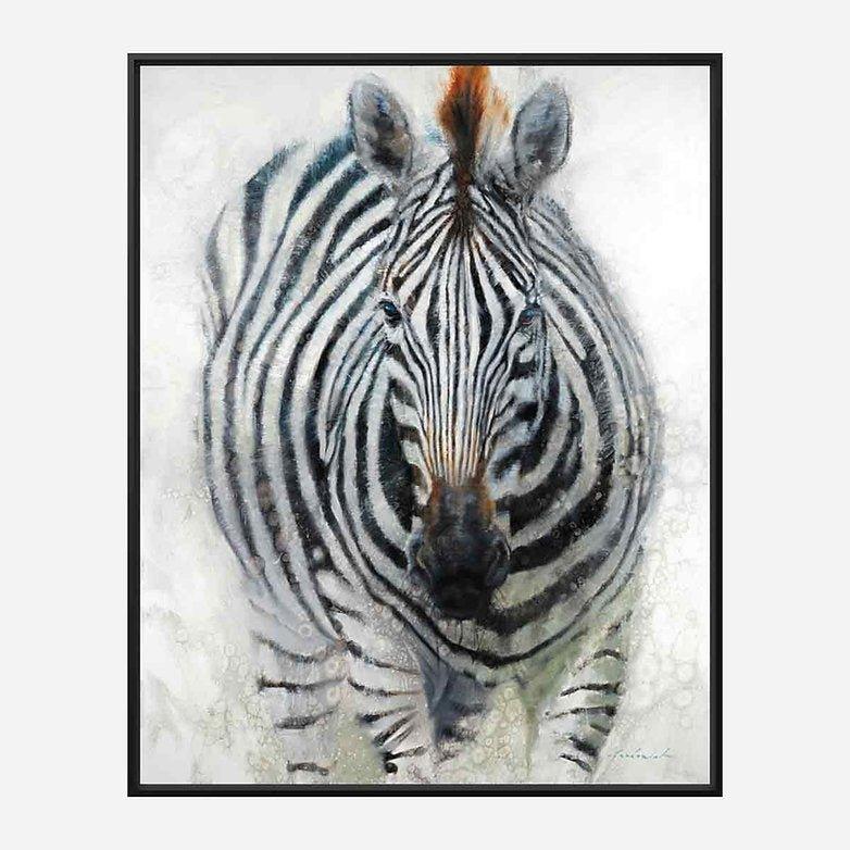 Hypnotized Zebra Canvas Art by David Frederick Riley - Your Western Decor