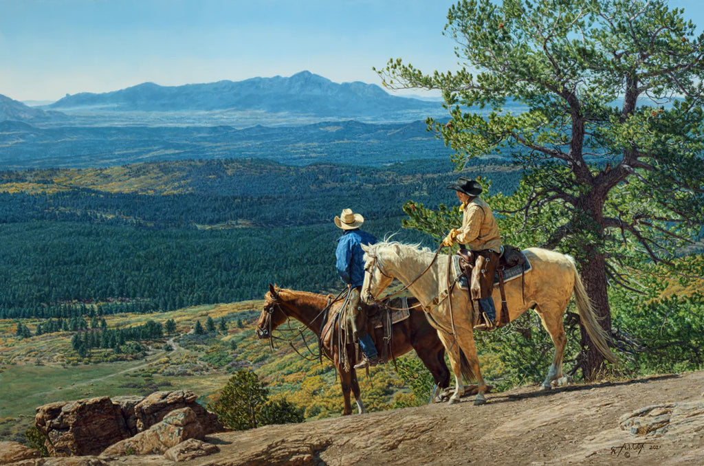 In View of Sleeping Ute - Western Art by Tim Cox - Your Western Decor