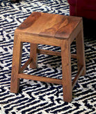 Indian Rosewood natural finish stool - Your Western Decor