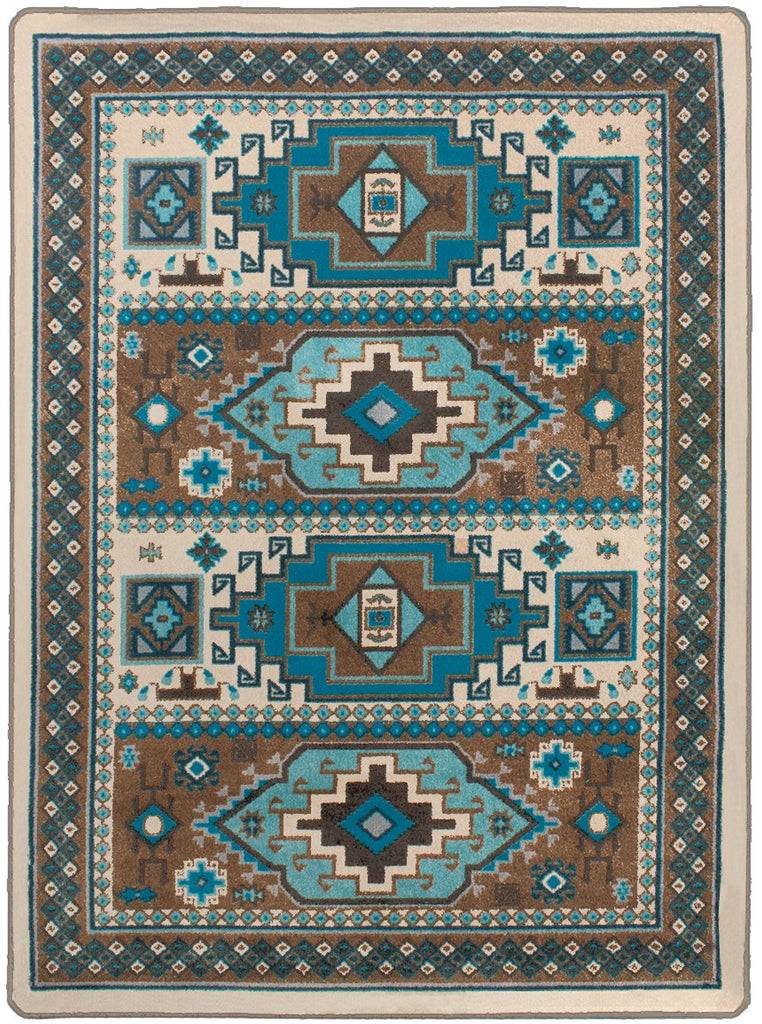 Indigo & Turquoise Rugs made in the USA - Your Western Decor