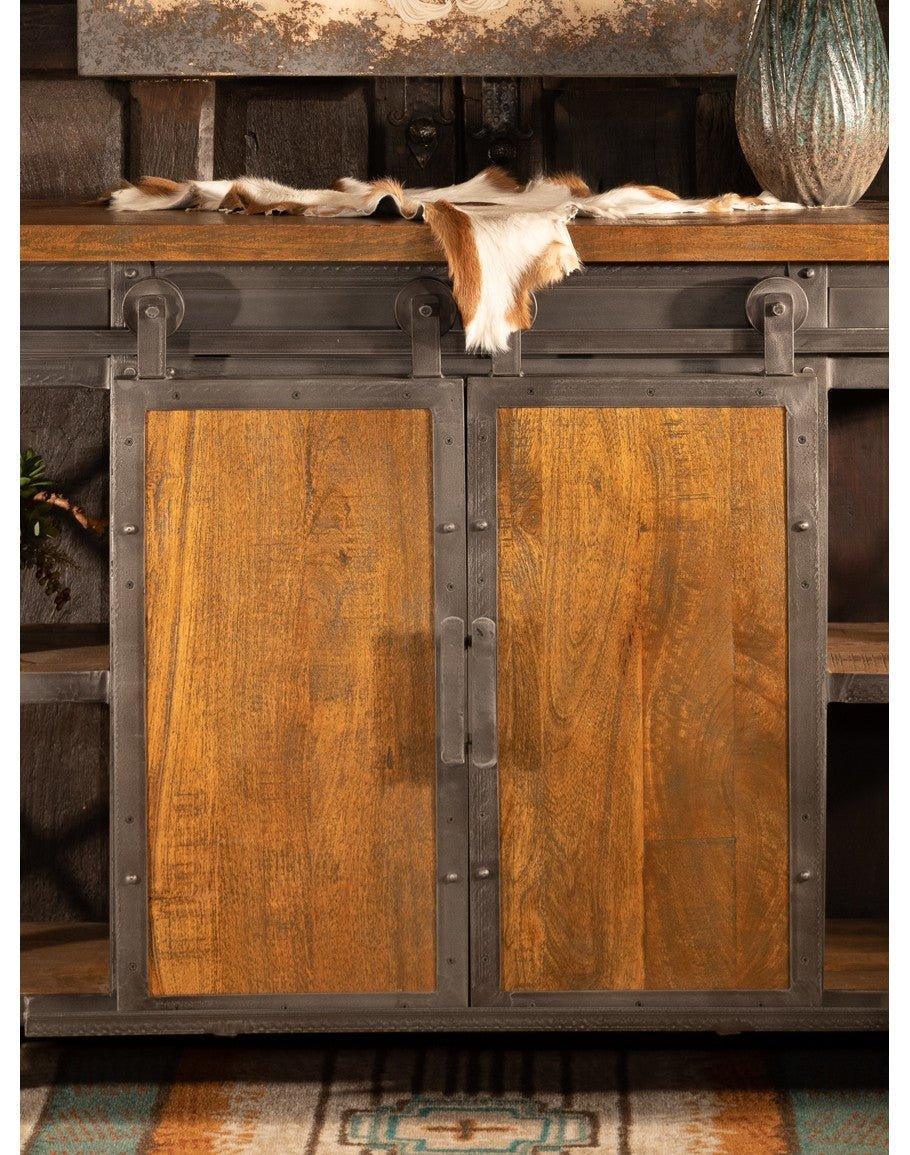 Rustic Industrial Console Trolly - Your Western Decor