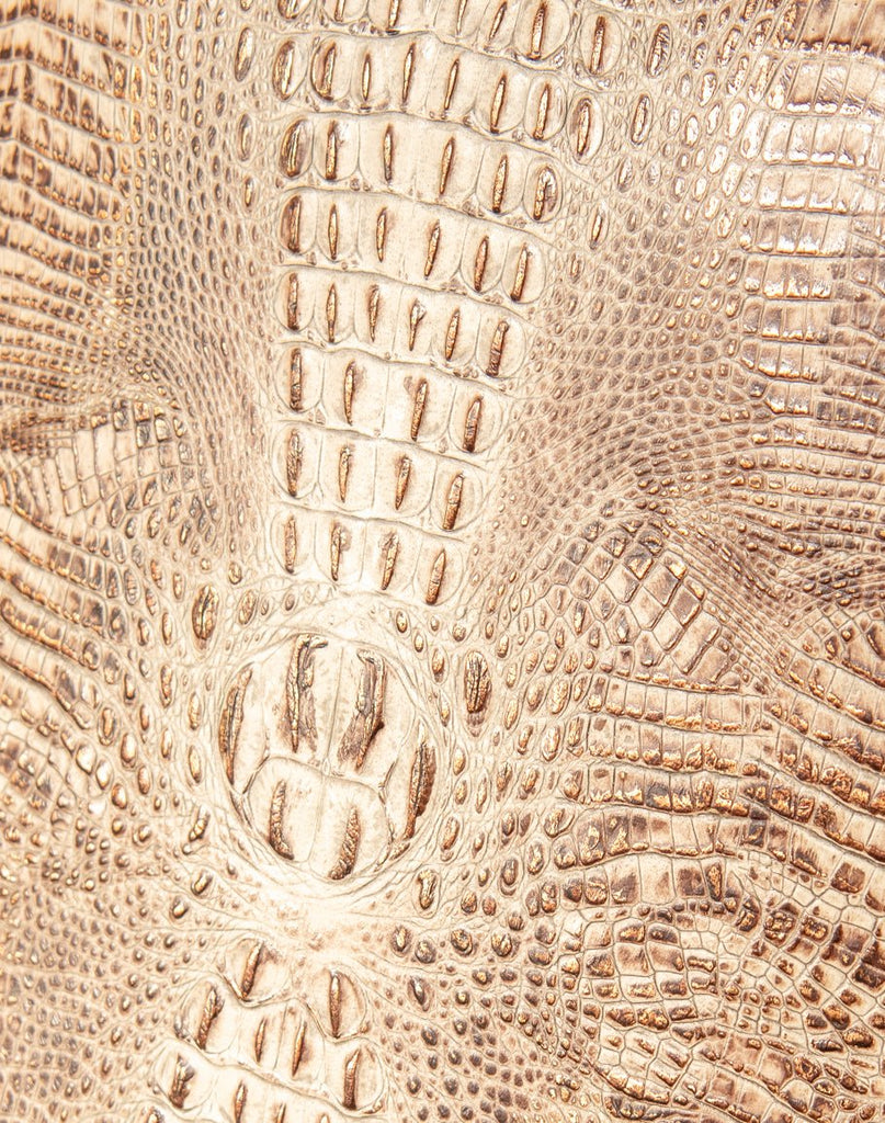 Office chair crocodile embossed leather detail - Your Western Decor