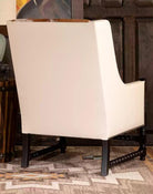 Ivory Leather & Cowhide Accent Chair 100% American Made - Your Western Decor 