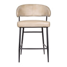 modern ranch leather counter chair for kitchen island seating