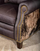 Jersey Western Leather and Cowhide Recliner made in the USA - Your Western Decor