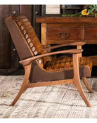 American made Kaden Leather Accent Chair - Your Western Decor