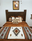 Khaki Cowboy Comforter Set with Yosemite Accent Pillows - Your Western Decor 