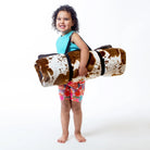 Shearling Kids Cow-Print Sleeping Bag & Pillow - Your Western Decor