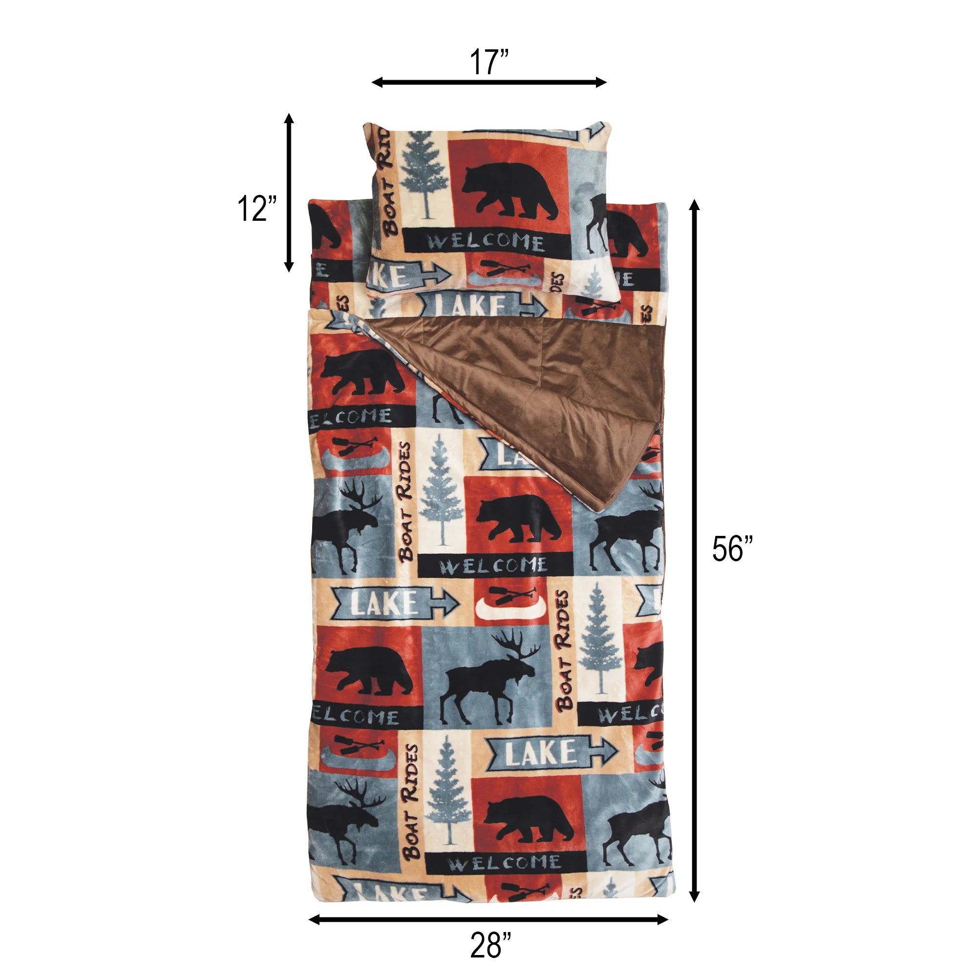 Kids Lodge Sleeping Bag & Pillow - Your Western decor