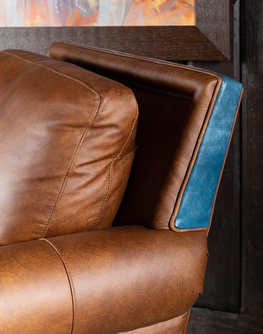 King Cowboy Leather Arm Chair - Your Western Decor