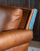 King Cowboy Leather Sofa - USA made western furniture - Your Western Decor