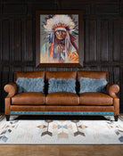 King Cowboy Leather Sofa - USA made western furniture - Your Western Decor