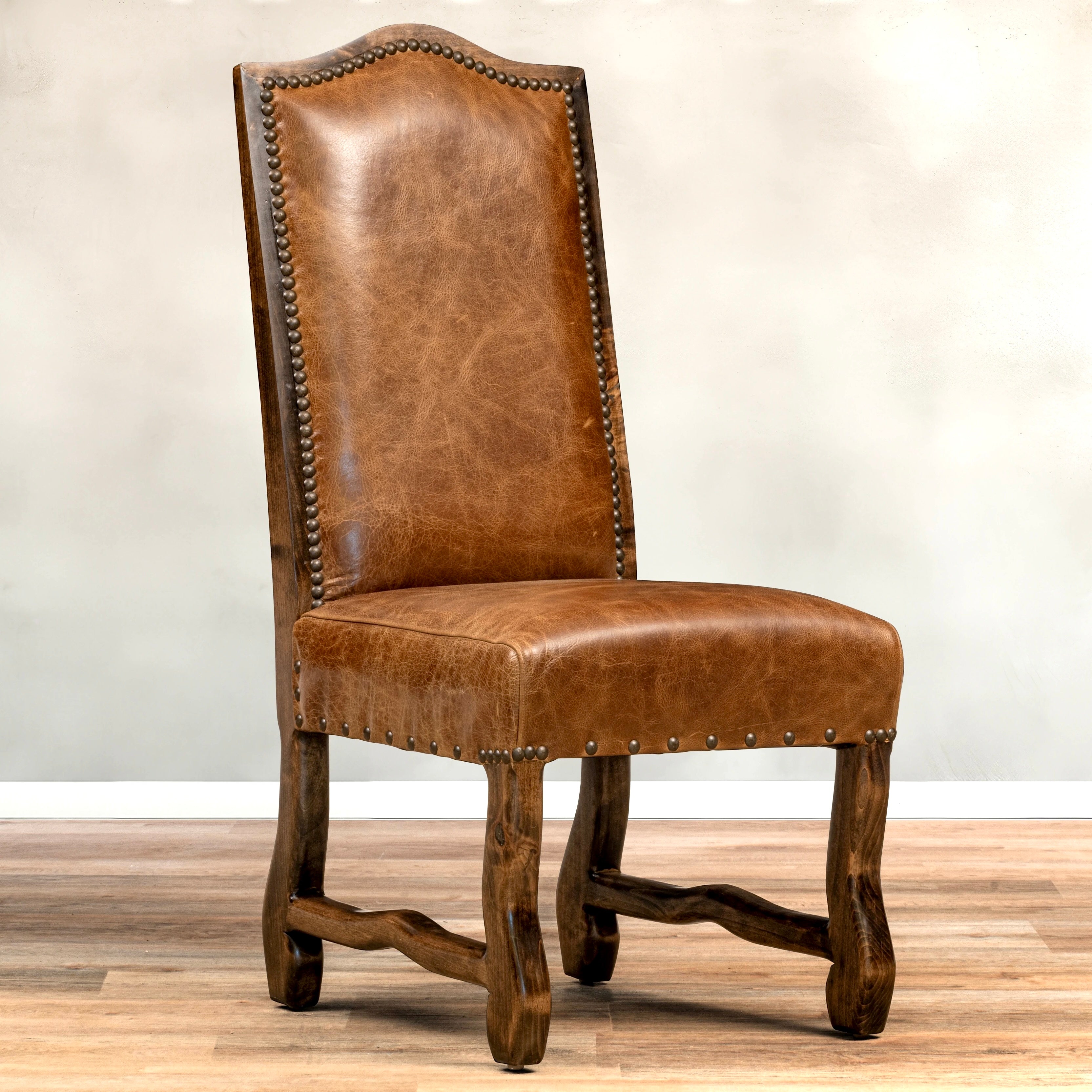 King Ranch Leather Dining Chair made in the USA - Your Western Decor