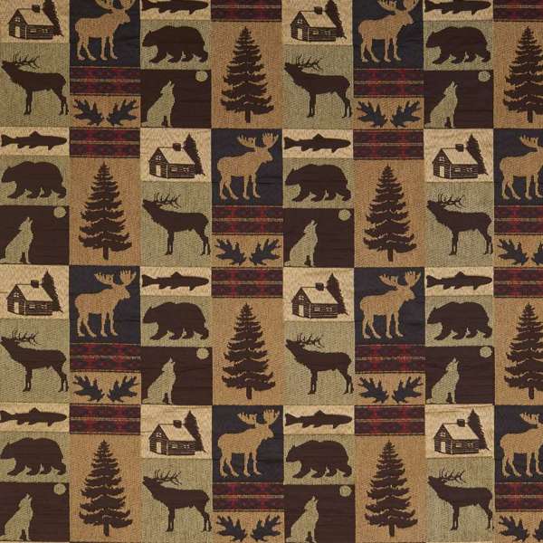 Klondike Sage Wildlife Fabric - Your Western Decor