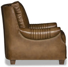 Lakota leather chair with channeled sides - Your Western Decor