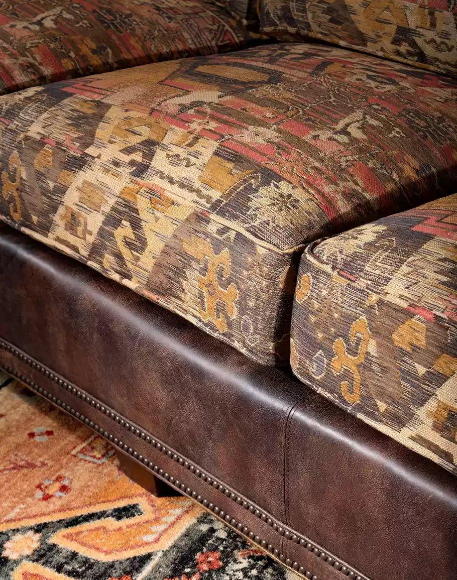 Lakota Fabric Southwestern Sofa 100% American Made - Your Western Decor