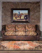 Lakota Fabric Southwestern Sofa 100% American Made - Your Western Decor