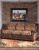 Lakota Fabric Southwestern Sofa 100% American Made - Your Western Decor