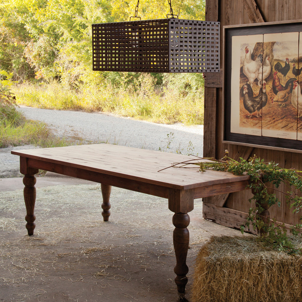 Large rustic farmhouse dining table - Your Western Decor