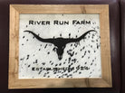 Custom lasered cowhide business signs - Your Western Decor