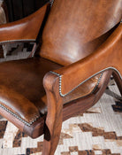 Saddle Leather Accent Chair - Your Western Decor