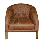 Cassiday Leather Chair with Copper Exterior - Your Western Decor