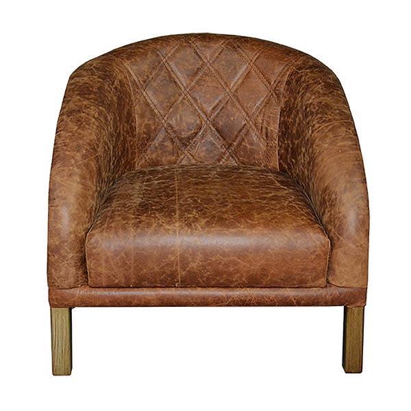 Cassiday Leather Chair with Copper Exterior - Your Western Decor